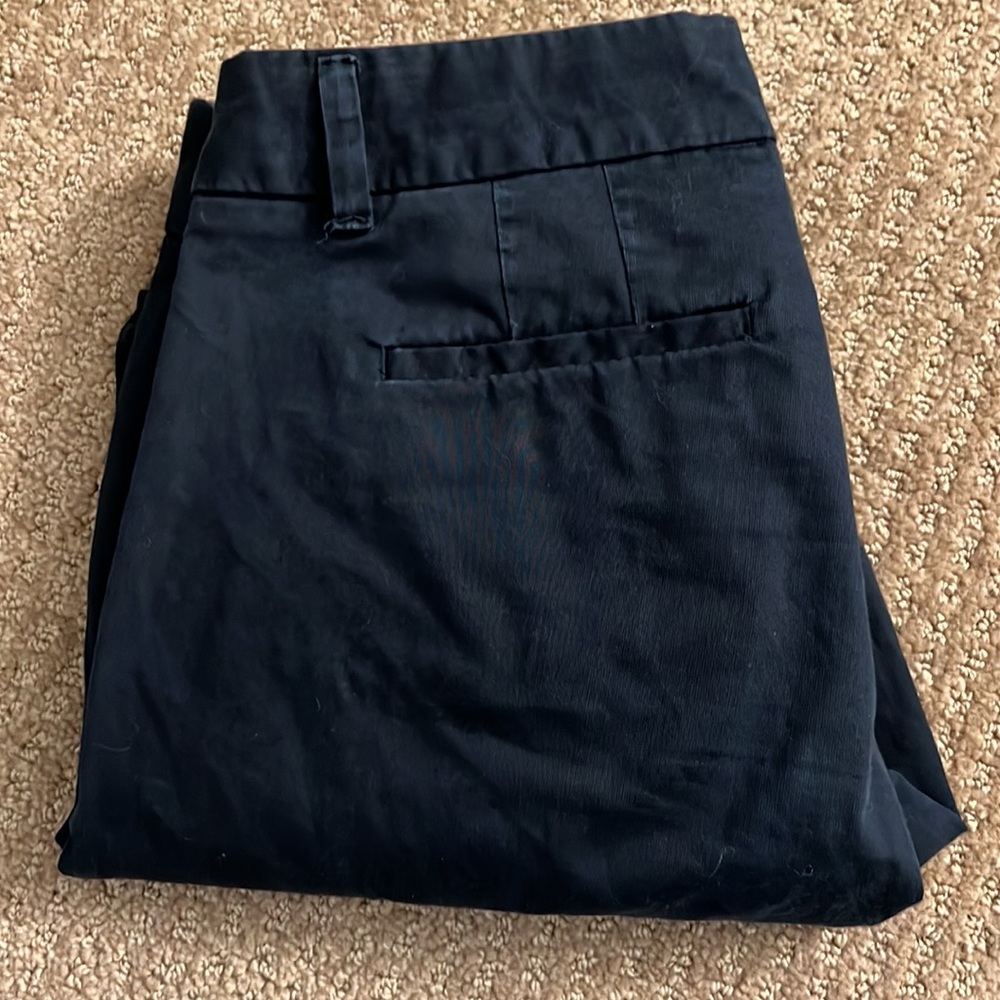 Navy Cropped Stretch J. Crew Dress Pants